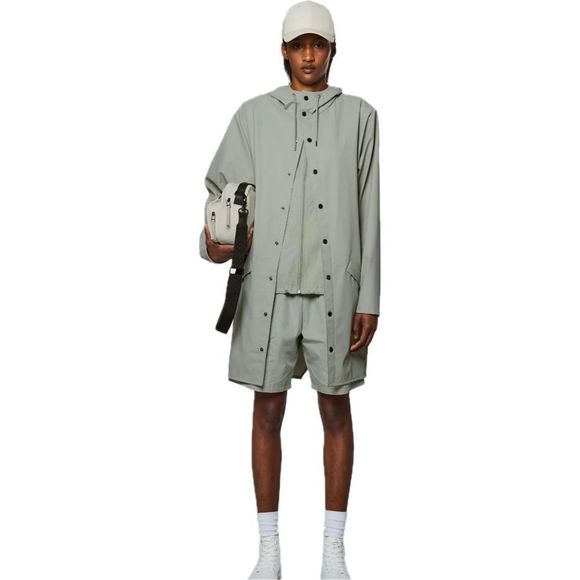 Rains Jackets & Blazers - NWT Large Long Jacket Rains Unisex Waterproof Cement
